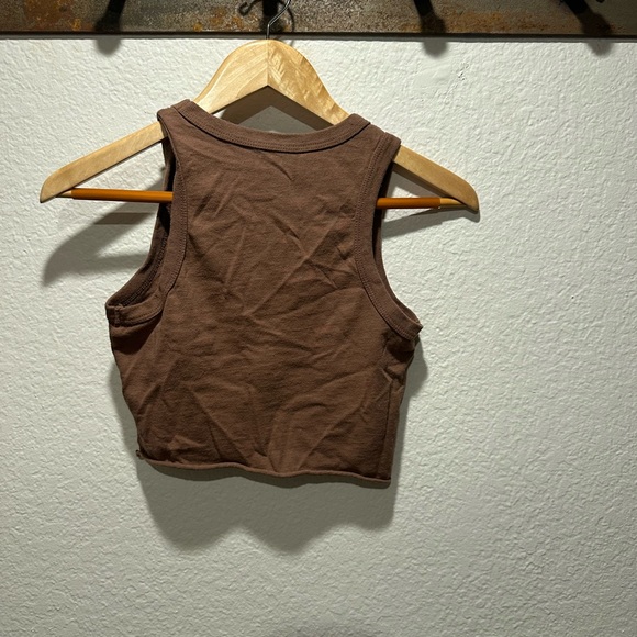 Full Tilt Brown Joshua Tree Graphic Crop Tank - Picture 3 of 7